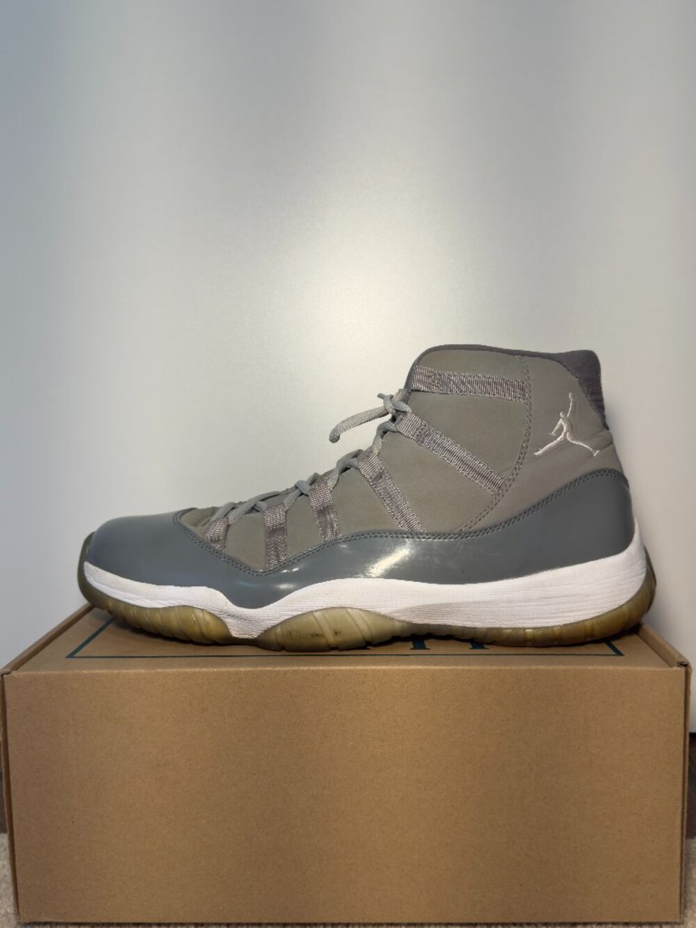 Nike Air Jordan 11 Retro Cool Grey 2010 Size 12 Mens Basketball Shoes Retro